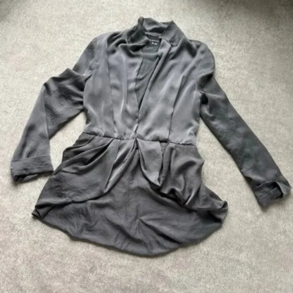 Lanvin Silky Blazer Blouse Top - Picture 1 of 5
